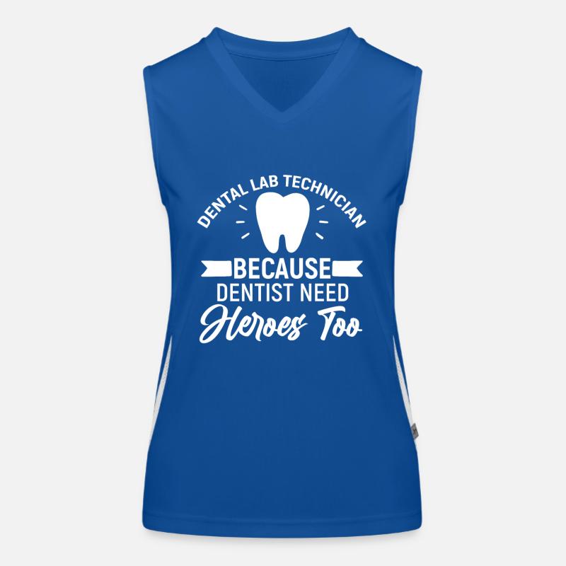 Dental technicians work dentist gift Women's Functional Contrast Tank Top