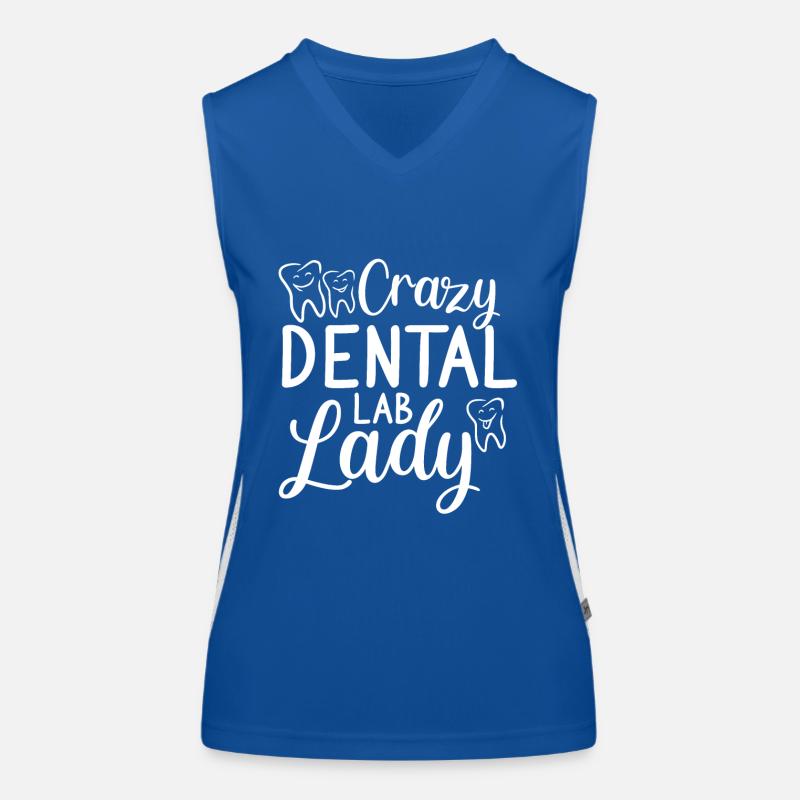 Dental technicians work dentist gift Women's Functional Contrast Tank Top