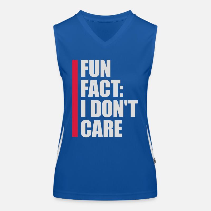 I dont care fact Funktionelles Kontrast-Tank Top für Frauen