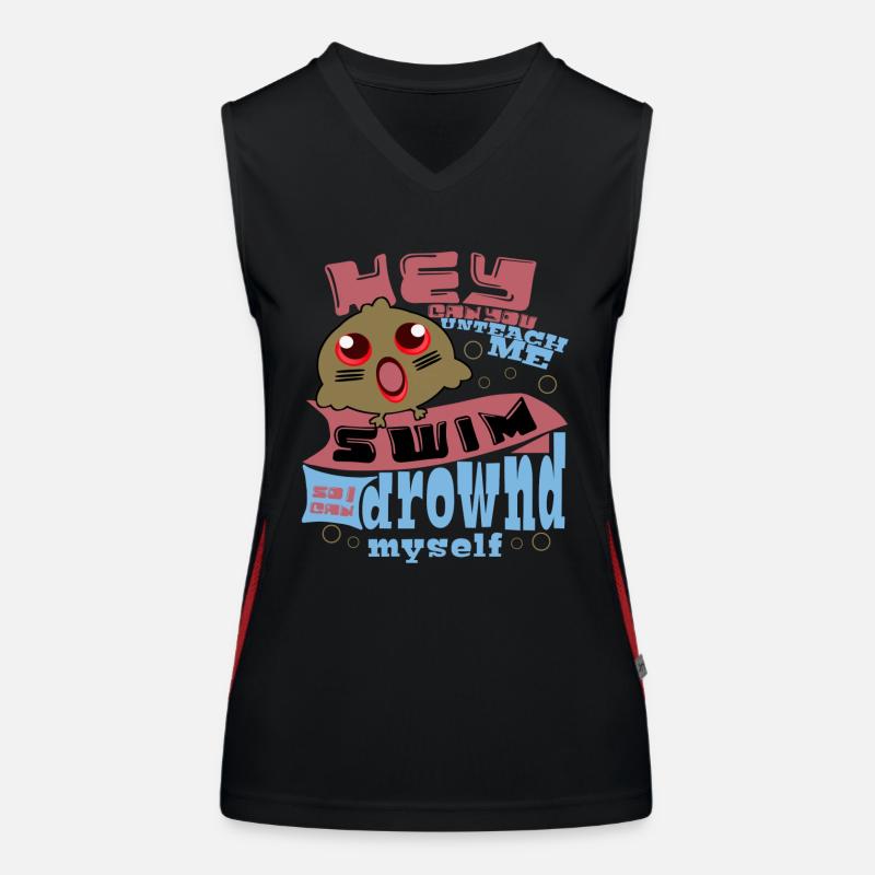 Ironic saying Women's Functional Contrast Tank Top