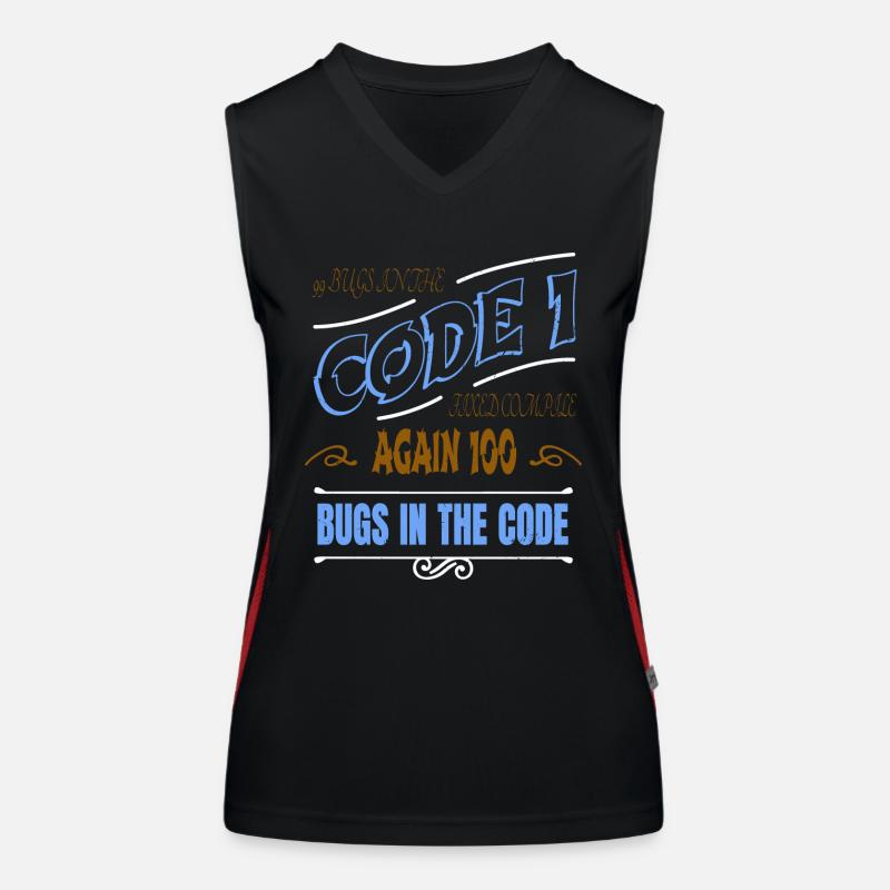 statement geek fun happy c plus plus Funktionelles Kontrast-Tank Top für Frauen