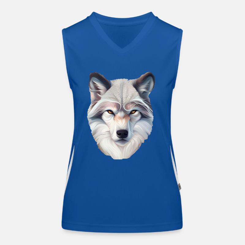 Wolf Funktionelles Kontrast-Tank Top für Frauen