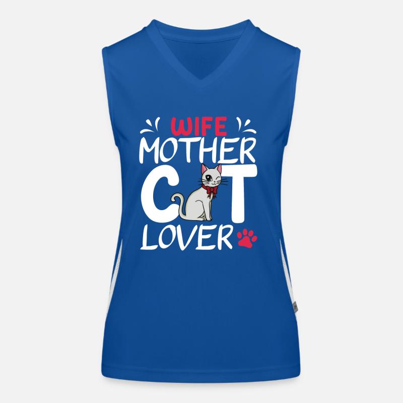 Muttertag niedliche Katzenmutter Funktionelles Kontrast-Tank Top für Frauen