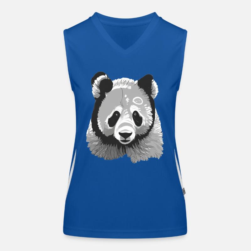 Bébé Panda Stylisé Débardeur respirant contrasté Femme