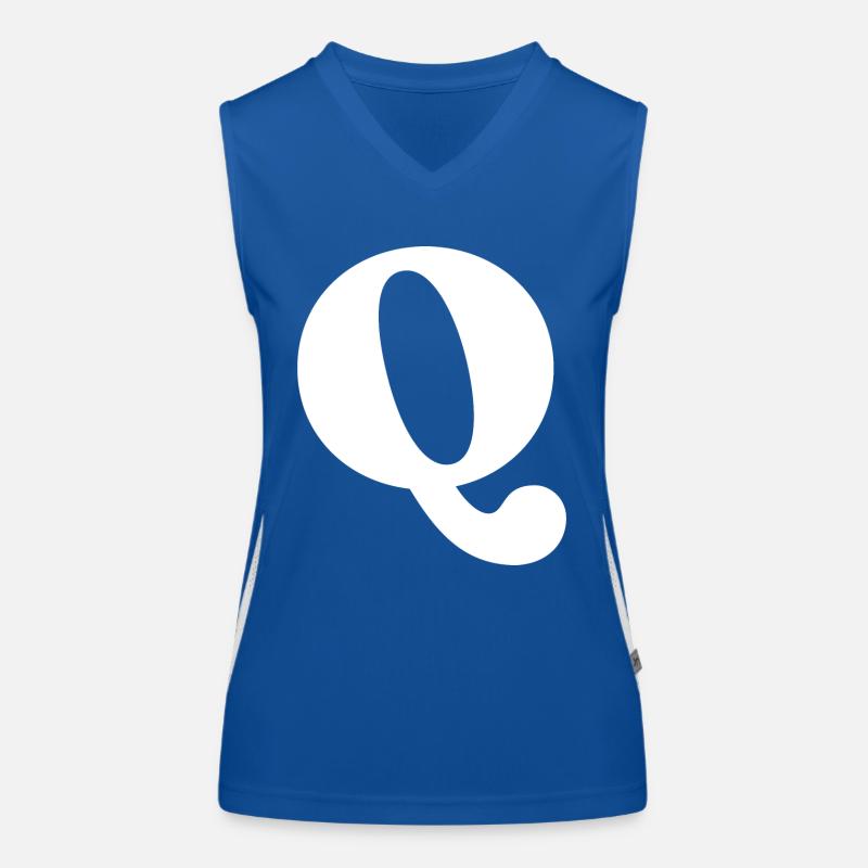 Letter q Women's Functional Contrast Tank Top