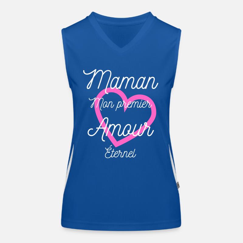 Maman mon premier Amour éternel Débardeur respirant contrasté Femme