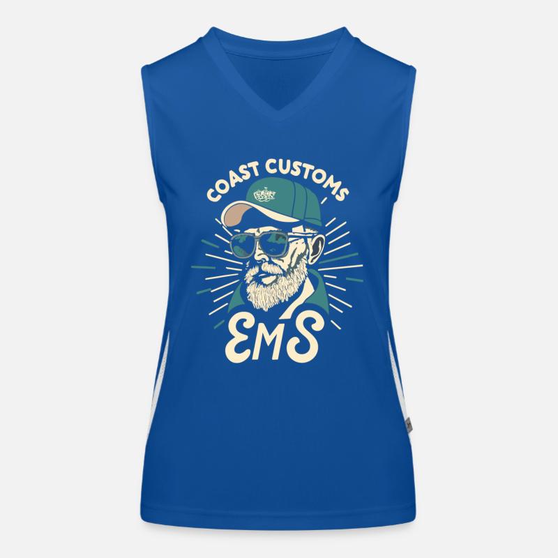 Ems Coast Customs Oldskool Design #1 Débardeur respirant contrasté Femme