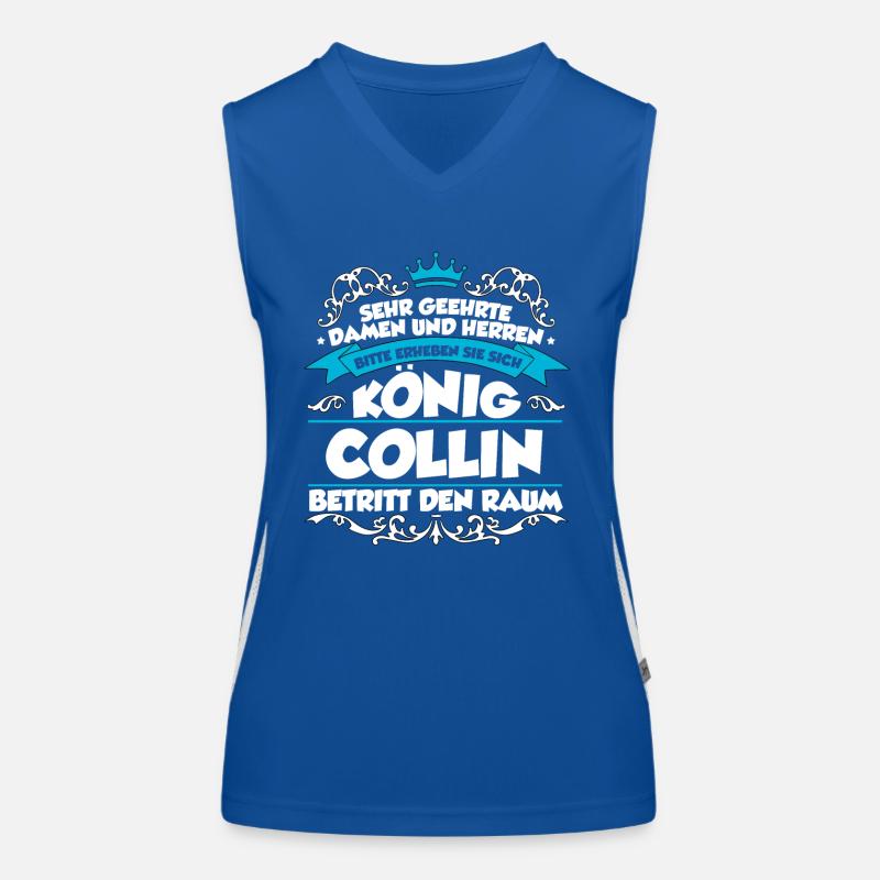 Collin Name Design Funktionelles Kontrast-Tank Top für Frauen