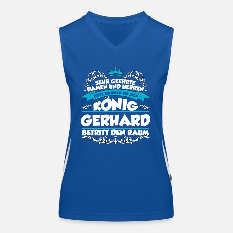 Gerhard Name Design Funktionelles Kontrast-Tank Top für Frauen