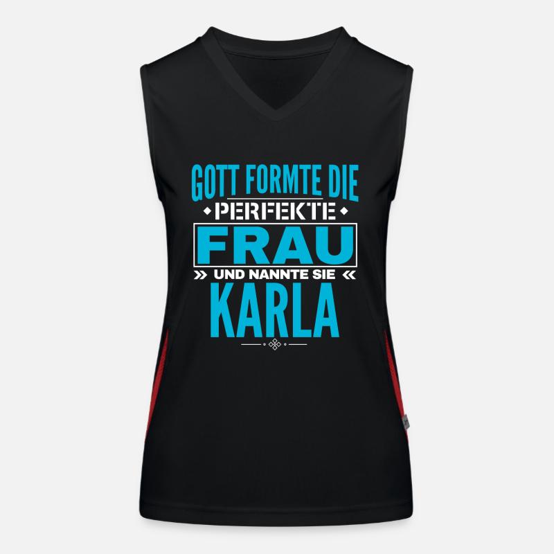 Conception du nom de Karla Débardeur respirant contrasté Femme