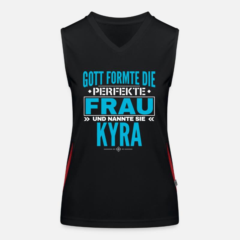 Conception du nom Kyra Débardeur respirant contrasté Femme