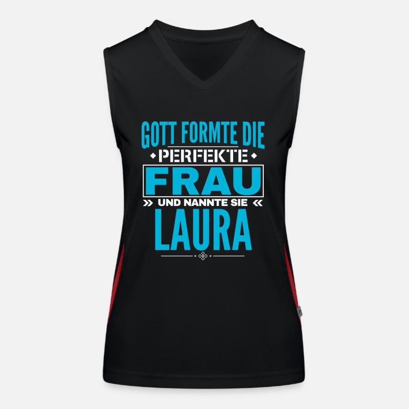 Conception du nom de Laura Débardeur respirant contrasté Femme