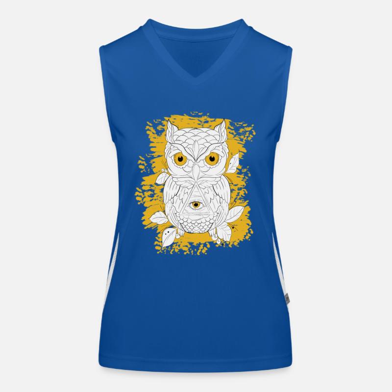 GOLDENE EULE LINEAR Funktionelles Kontrast-Tank Top für Frauen