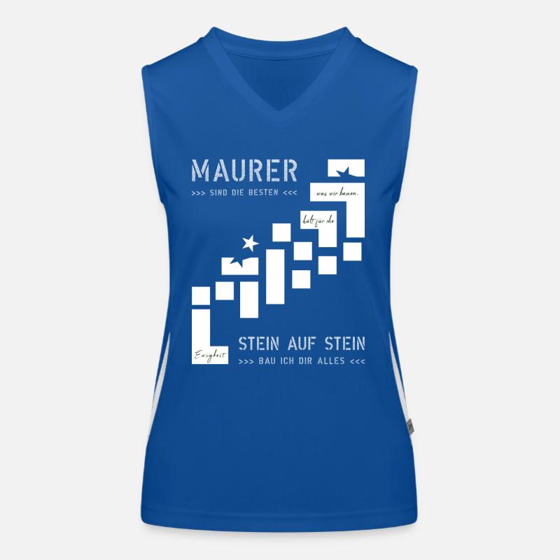 Mur Construction Construction Maison Constructeur Débardeur respirant contrasté Femme