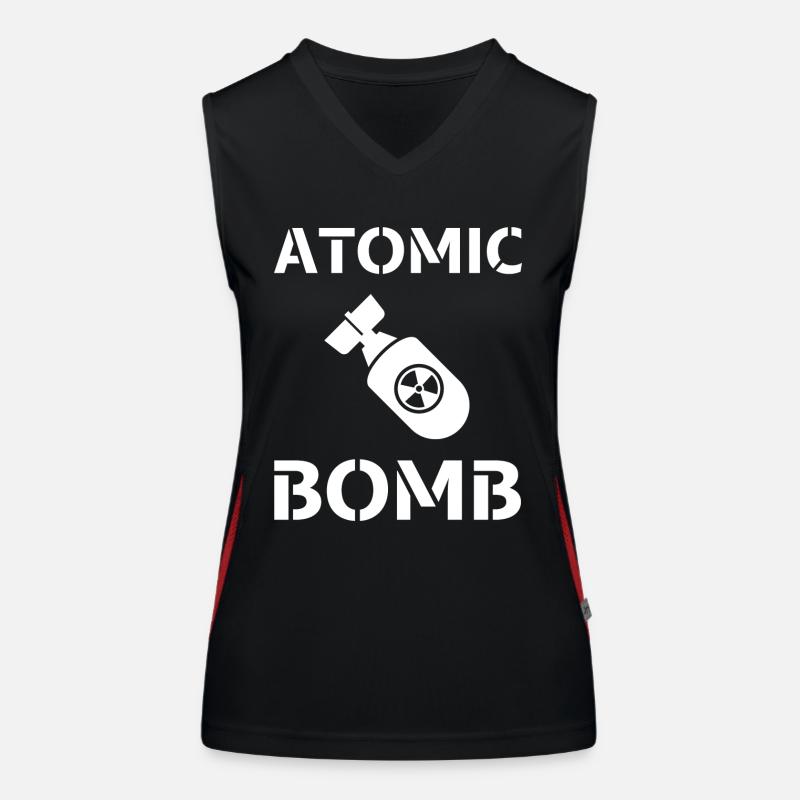 ATOMIC BOMB - bombe atomique ! Débardeur respirant contrasté Femme