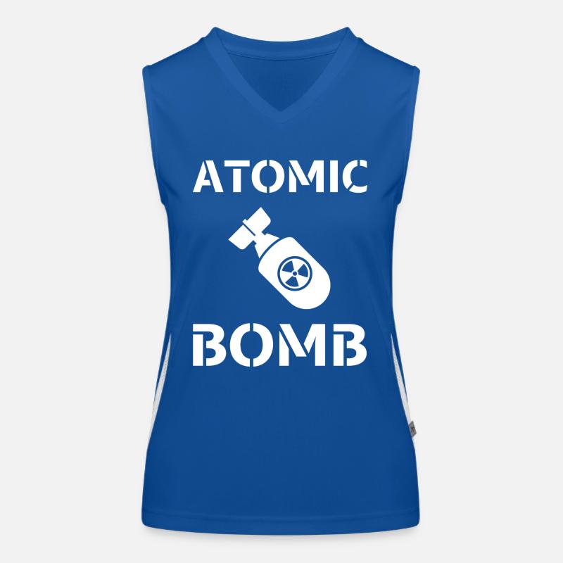 ATOMIC BOMB - bombe atomique ! Débardeur respirant contrasté Femme