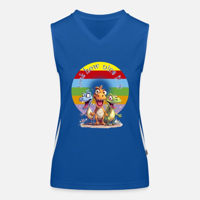 Look How Nice it is Women's Functional Contrast Tank Top