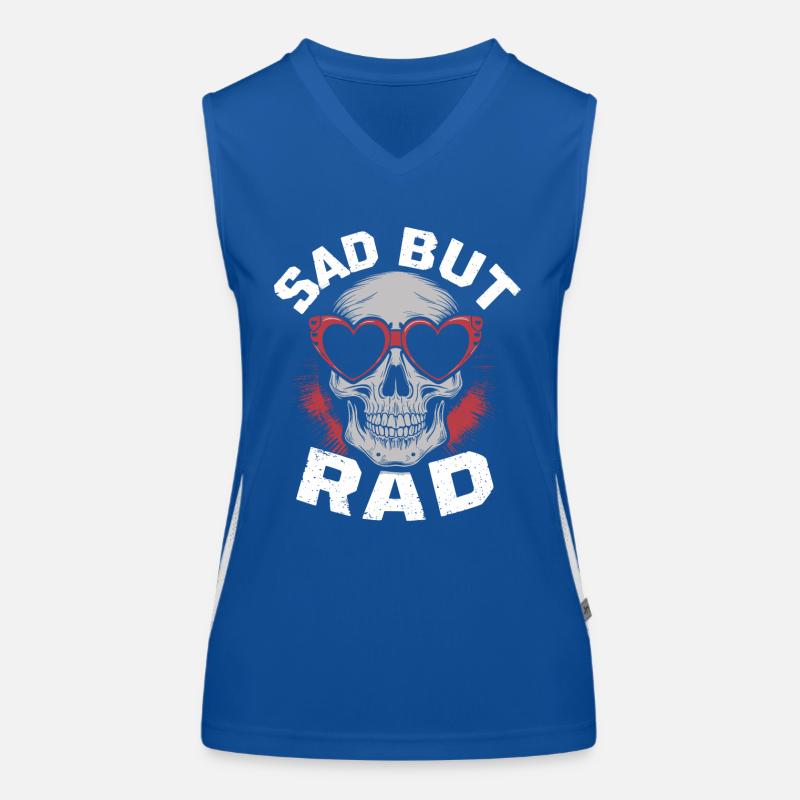 Cool goth look with depth Women's Functional Contrast Tank Top