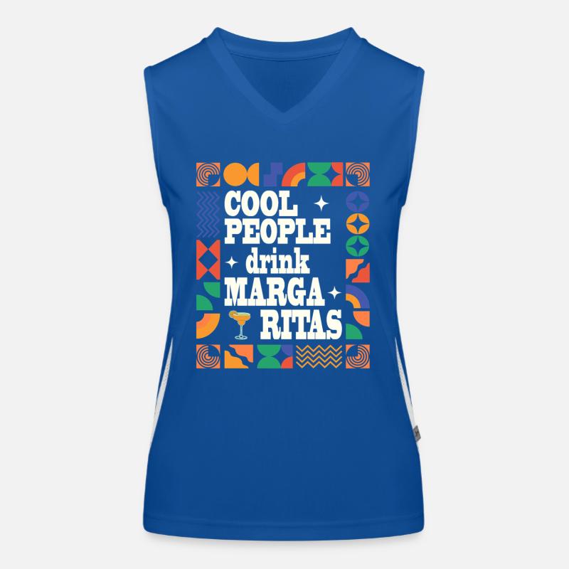 Cool people drink Margaritas Funktionelles Kontrast-Tank Top für Frauen