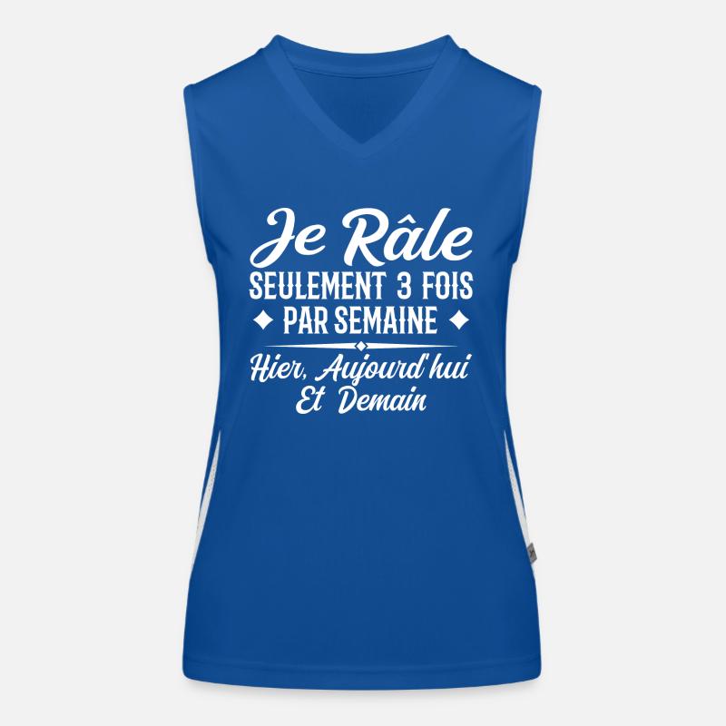 I only grumble 3 times a week funny gift Women's Functional Contrast Tank Top