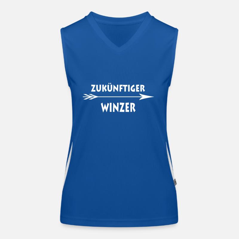 Schule Geschenk Zukuenftiger WINZER Funktionelles Kontrast-Tank Top für Frauen