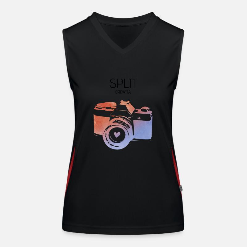 Split, Kroatien Funktionelles Kontrast-Tank Top für Frauen