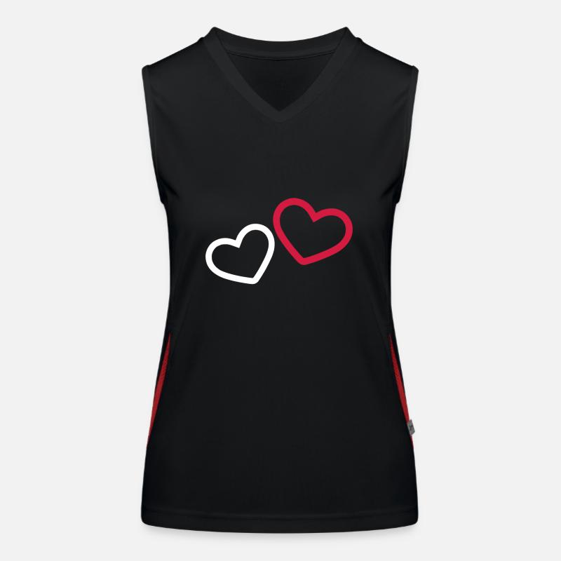 Two hearts Women's Functional Contrast Tank Top