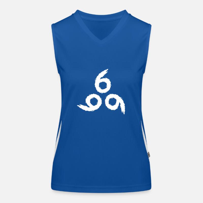 666 Satan Symbol Funktionelles Kontrast-Tank Top für Frauen