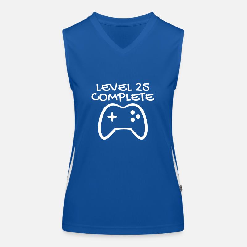 25 Geburtstag Level 25 Complete Geschnek Funktionelles Kontrast-Tank Top für Frauen