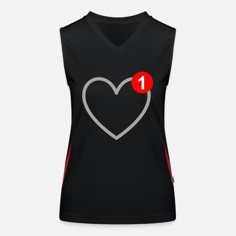 Amour - Message - SMS - Love Débardeur respirant contrasté Femme