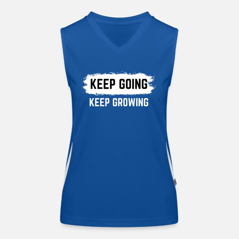 Keep Going Keep Growing Women's Functional Contrast Tank Top