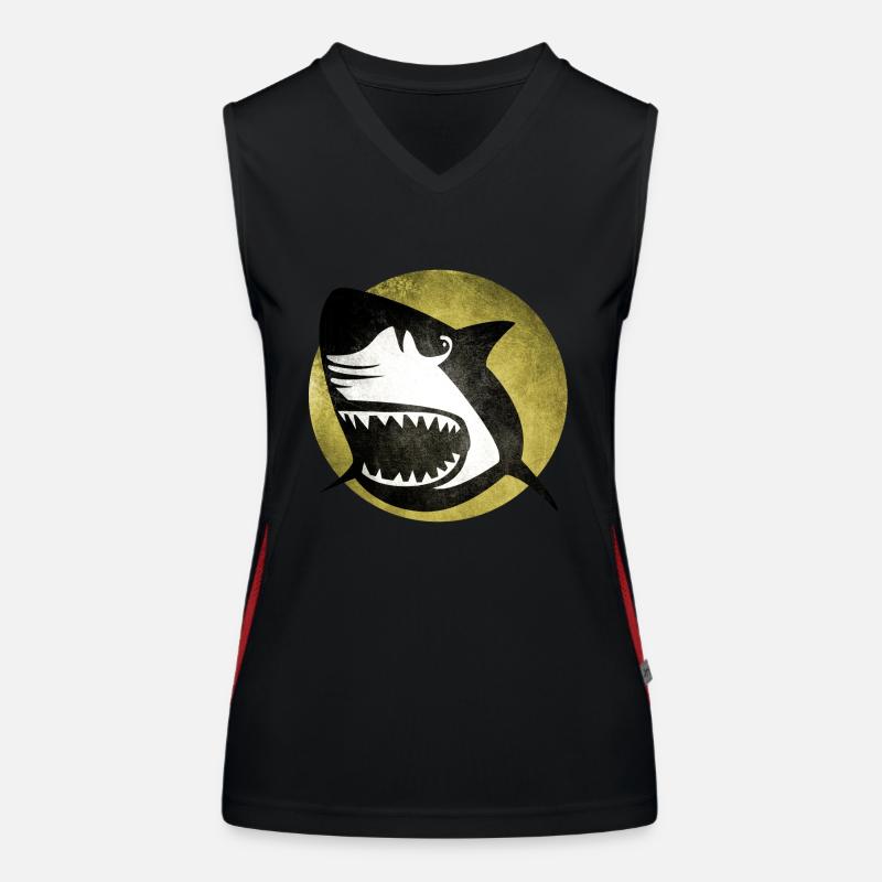 Requin Vintage Débardeur respirant contrasté Femme