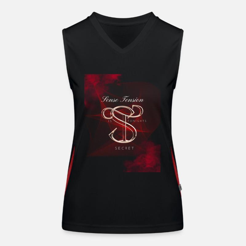 Conception de tension sensorielle Débardeur respirant contrasté Femme