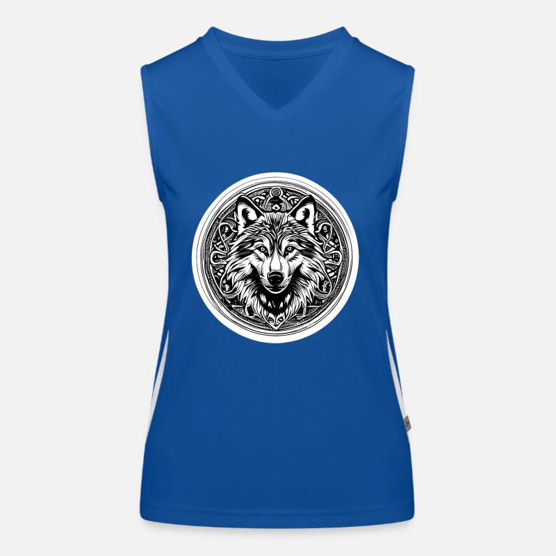 Wolf Viking Nordic Circle Centic Débardeur respirant contrasté Femme