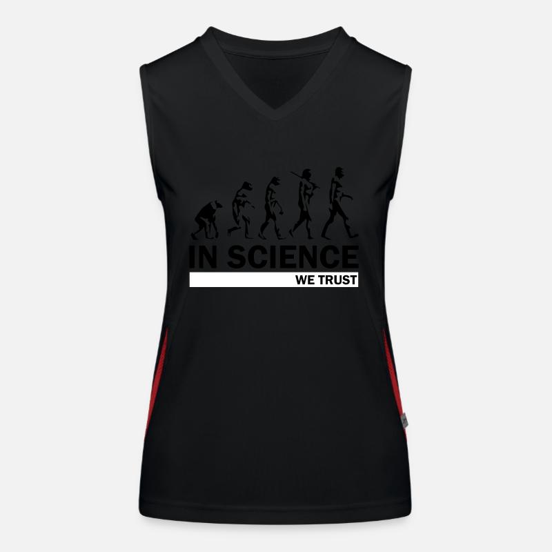 Evolution de la science Débardeur respirant contrasté Femme