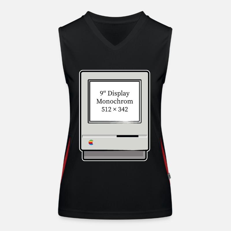 Computer Classic - alter Computer Funktionelles Kontrast-Tank Top für Frauen