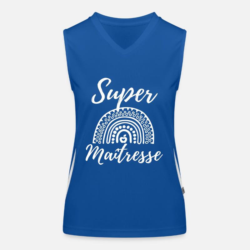 Super maitresse cadeau maîtresse d' école. Débardeur respirant contrasté Femme