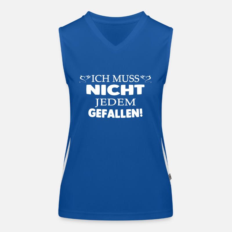 nicht jedem gefallen Funktionelles Kontrast-Tank Top für Frauen