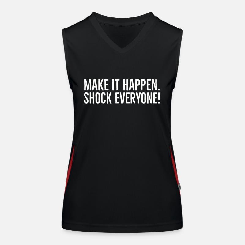 Make It Happen Shock Everyone Women's Functional Contrast Tank Top