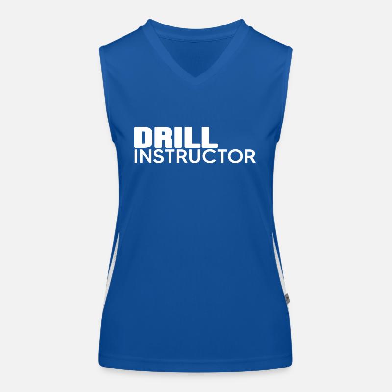 Instructeur « drill-instructeur » Coach Débardeur respirant contrasté Femme