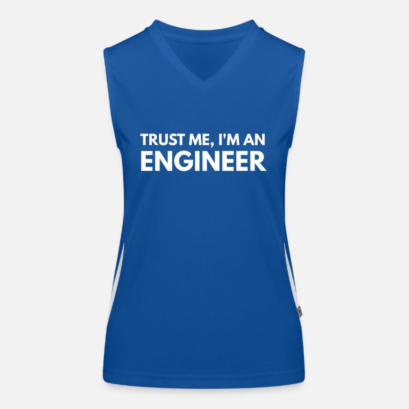 Vertrauen Sie mir, ich bin ein Ingenieur Funktionelles Kontrast-Tank Top für Frauen
