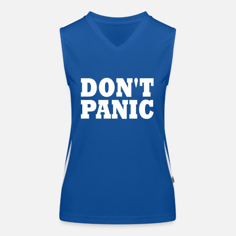 don't panic Funktionelles Kontrast-Tank Top für Frauen