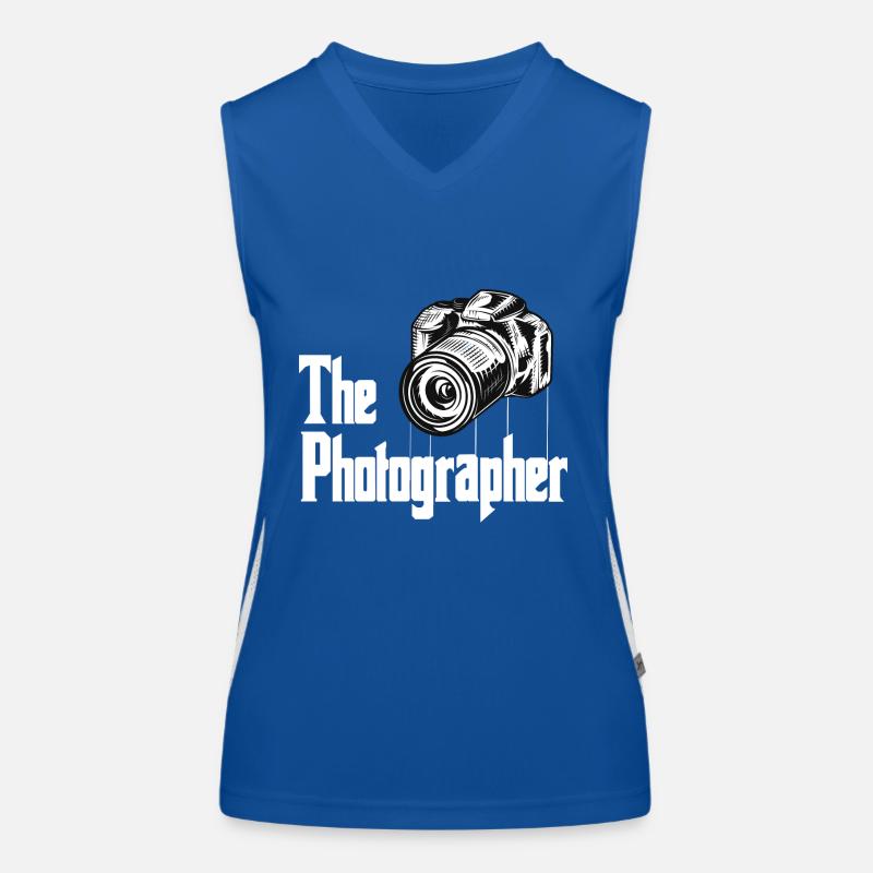 Camera Photographers Women's Functional Contrast Tank Top