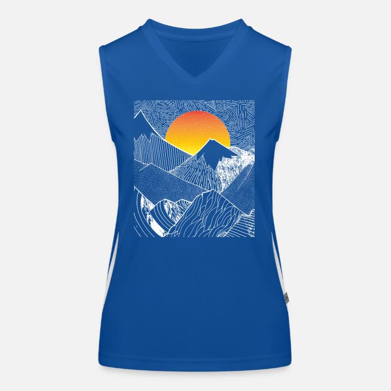 Berg Funktionelles Kontrast-Tank Top für Frauen