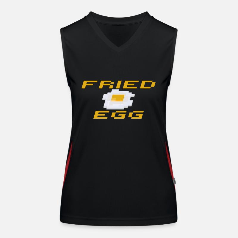 SBDesigns - Fried Egg / Fried Egg Women's Functional Contrast Tank Top