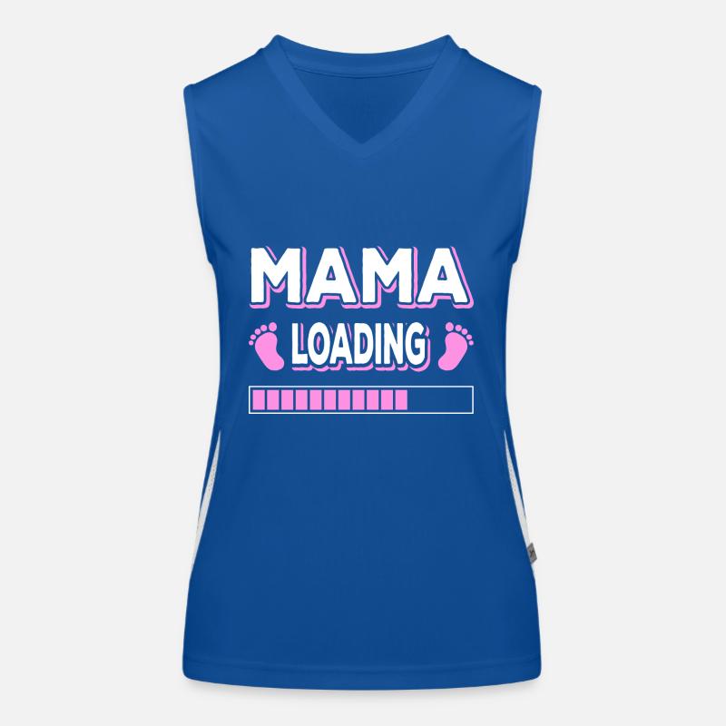 Mom Loading Mom Mothers Mom Mommy Mother's Day Women's Functional Contrast Tank Top