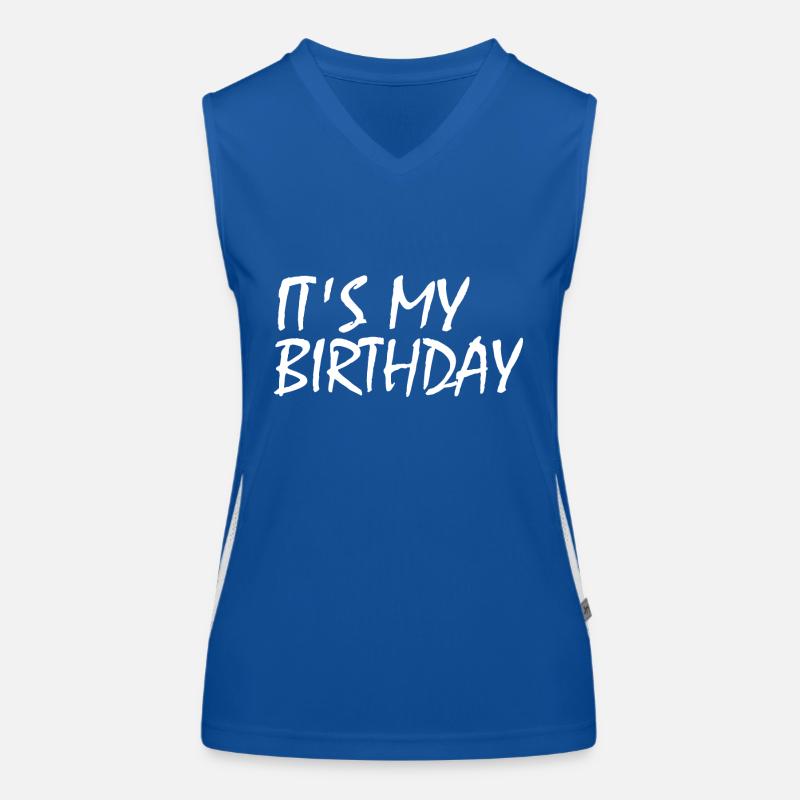 Ist mein geburtstag Funktionelles Kontrast-Tank Top für Frauen