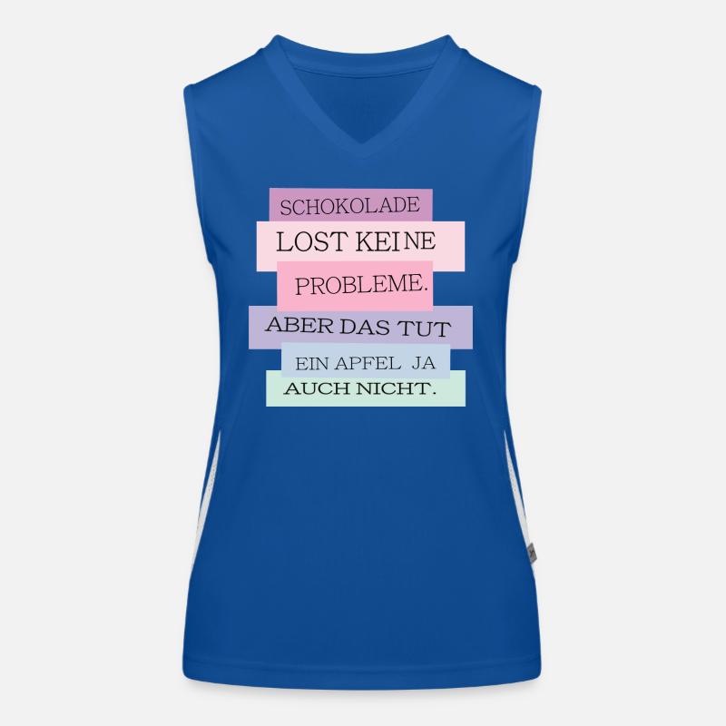 Schokolade vs. Apfel Funktionelles Kontrast-Tank Top für Frauen