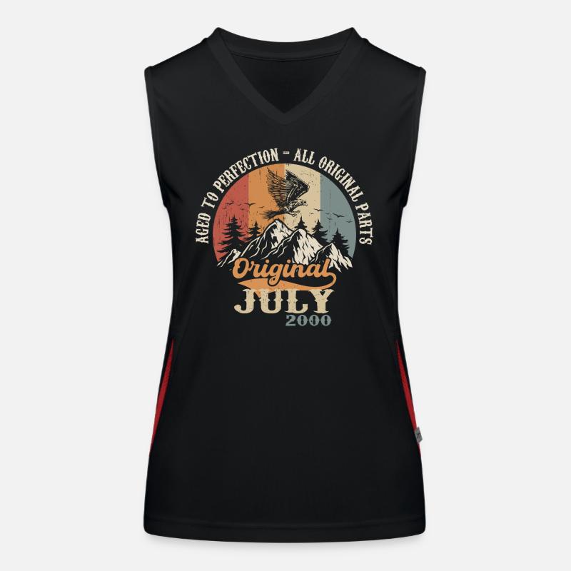 Juli 2000 Geburtstagsgeschenk Juli 2000 Original Funktionelles Kontrast-Tank Top für Frauen