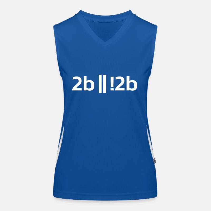 To be or not to be ? Funny Programmer Programer Funktionelles Kontrast-Tank Top für Frauen